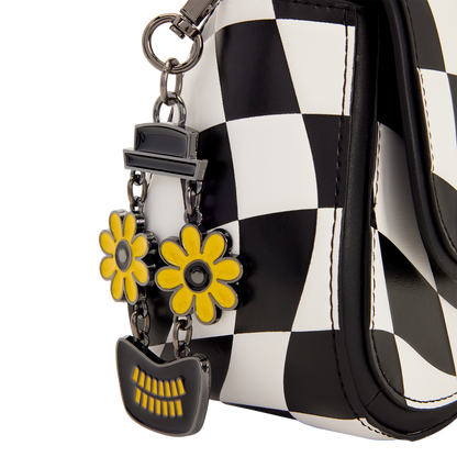 Loungefly Terrifier Art the Clown Checkered Crossbody Bag