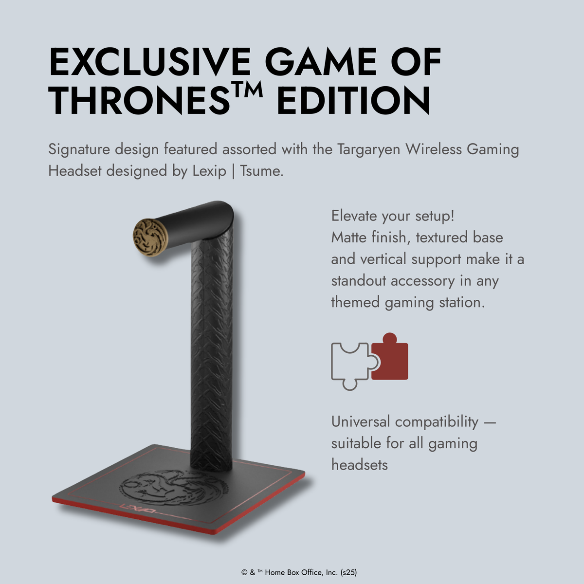 Lexip x Warner Game of Thrones Targaryen Headset Stand