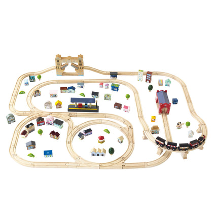 Le Toy Van London City Wooden Train Set 120 Pieces