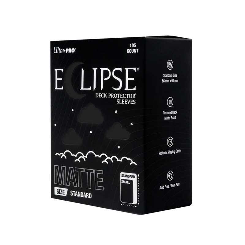 Ultra PRO Eclipse Matte Standard Deck Protector Sleeves: Jet Black (105ct)