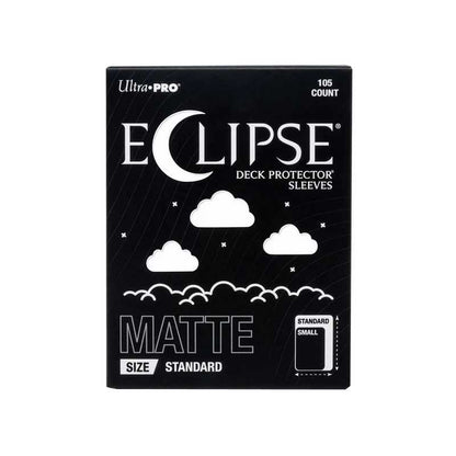 Eclipse Matte Standard Deck Protector Sleeves: Arctic White (105ct)