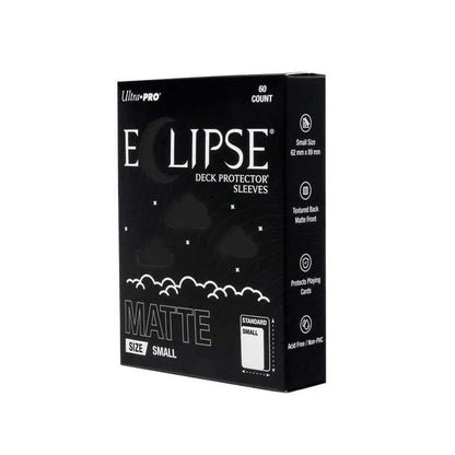 Eclipse Matte Small Deck Protector Sleeves: Jet Black (60ct)