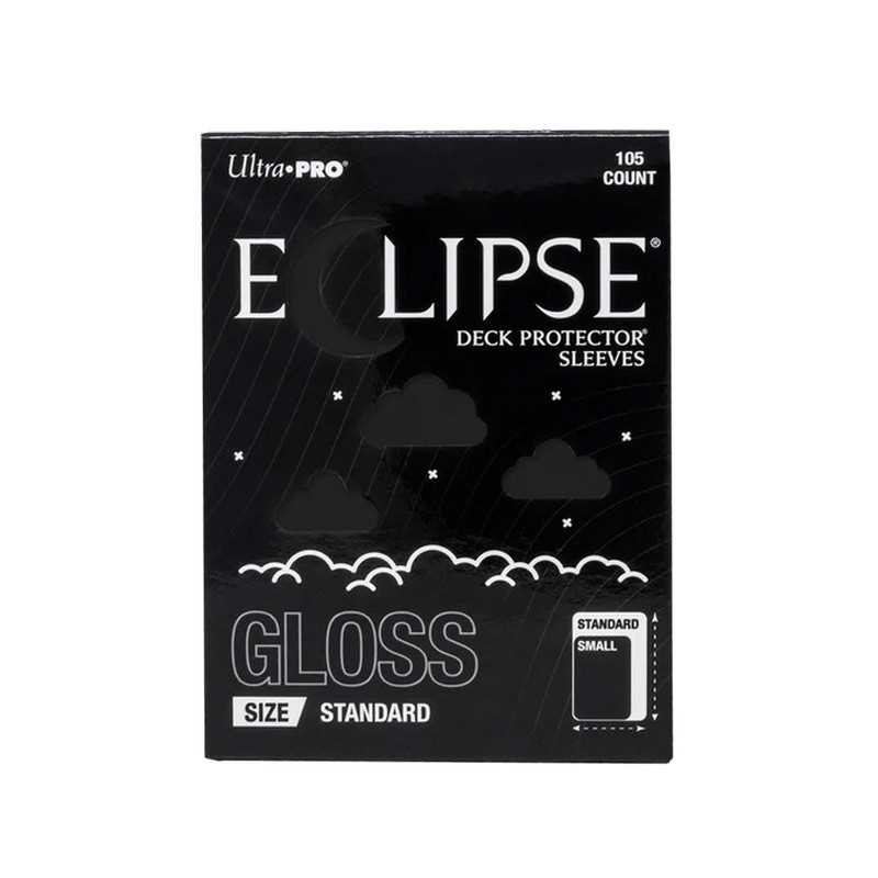 Ultra PRO Eclipse Gloss Standard Deck Protector Sleeves: Jet Black (105ct)