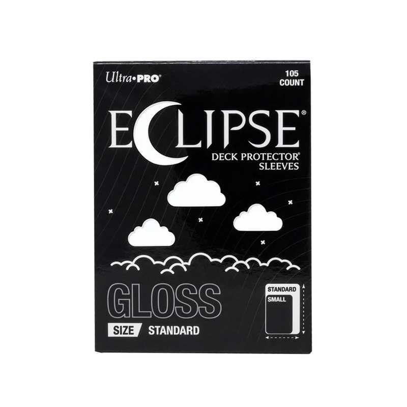 Ultra PRO Eclipse Gloss Standard Deck Protector Sleeves: Arctic White (105ct)