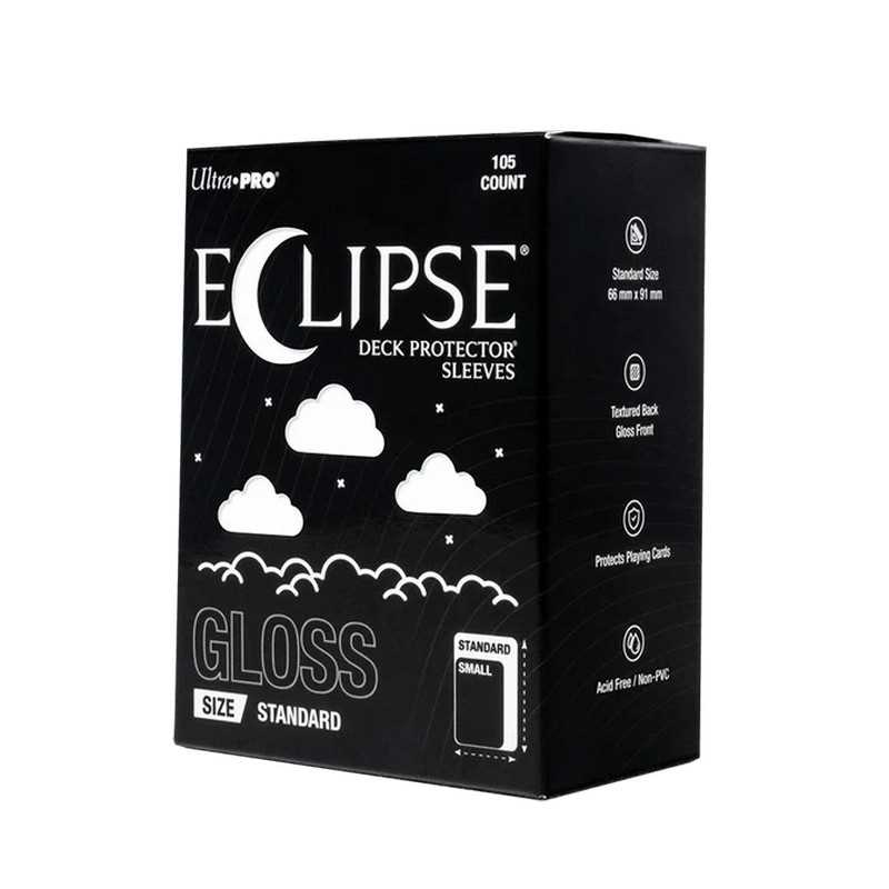 Ultra PRO Eclipse Gloss Standard Deck Protector Sleeves: Arctic White (105ct)