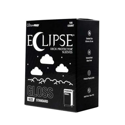 Ultra PRO Eclipse Gloss Standard Deck Protector Sleeves: Arctic White (105ct)