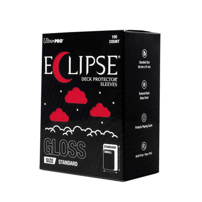 Ultra PRO Eclipse Gloss Standard Deck Protector Sleeves: Apple Red (105ct)