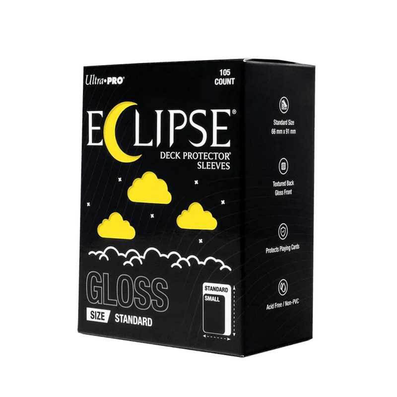 Eclipse Gloss Standard Deck Protector Sleeves: Lemon Yellow (105ct)