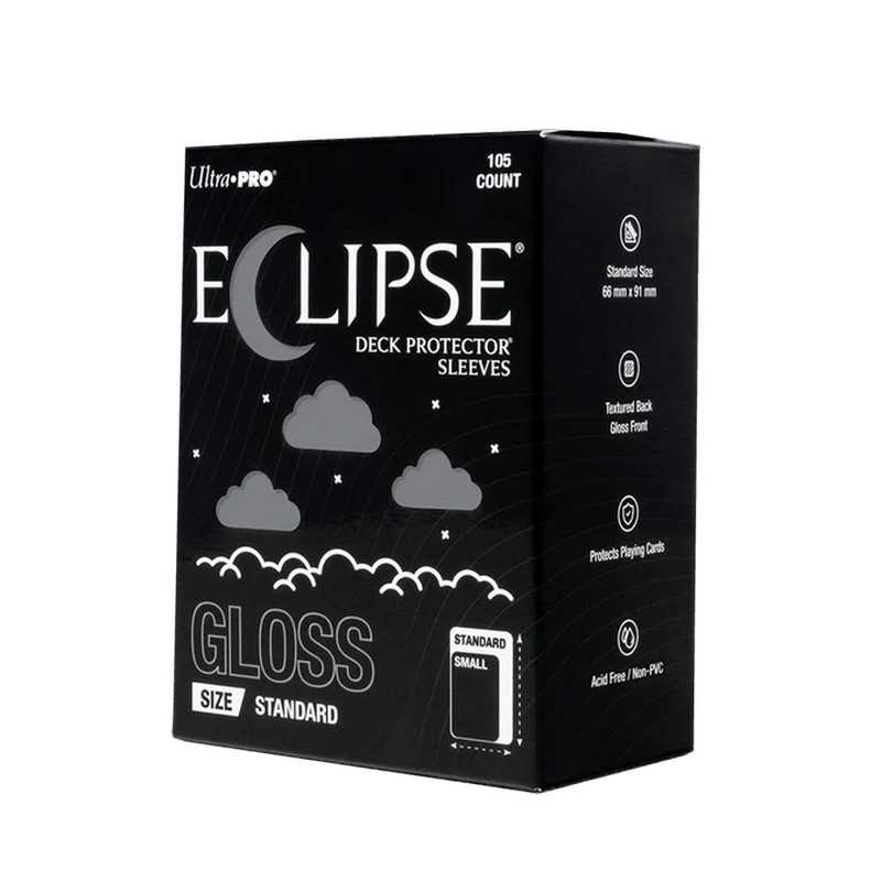 Eclipse Gloss Standard Deck Protector Sleeves: Smoke Grey (105ct)
