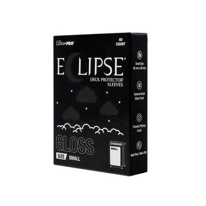 Ultra PRO Eclipse Gloss Small Deck Protector Sleeves: Jet Black (60ct)