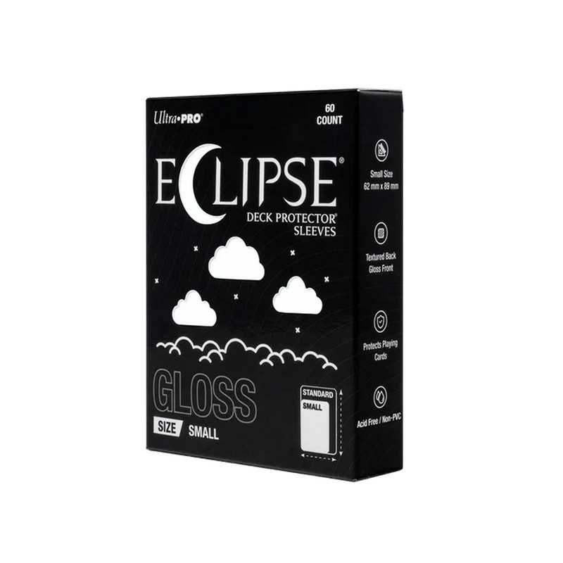 Eclipse Gloss Small Deck Protector Sleeves: Arctic White (60ct)