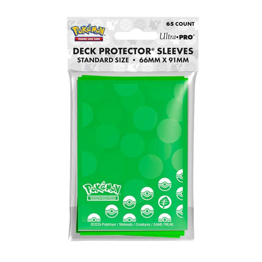 Pokémon Energy Deck Protector Sleeves – Grass Type (65ct)