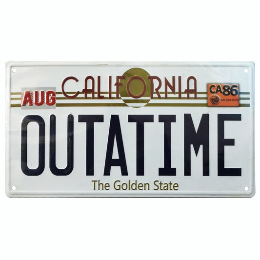 Back to the Future OUTATIME Replica Number Plate