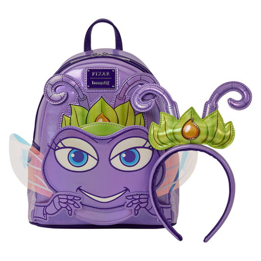 Loungefly Disney Pixar A Bug's Life Atta Cosplay Mini Backpack with Headband