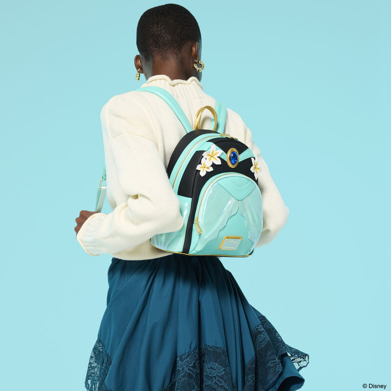 Loungefly Disney Princess Jasmine Glitter Cosplay Mini Backpack