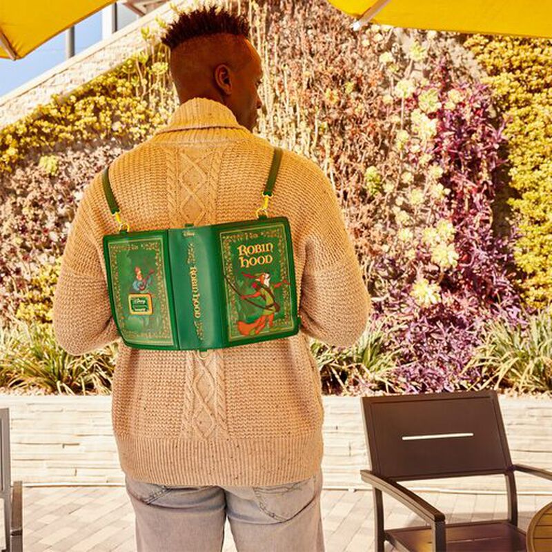 Loungefly Disney Robin Hood Book Convertible Crossbody Bag
