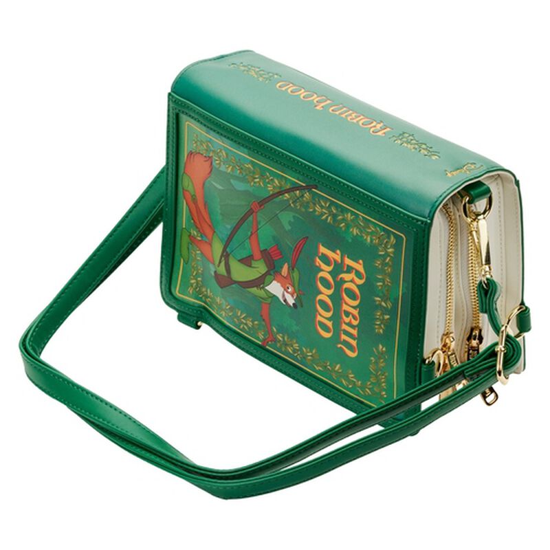 Loungefly Disney Robin Hood Book Convertible Crossbody Bag