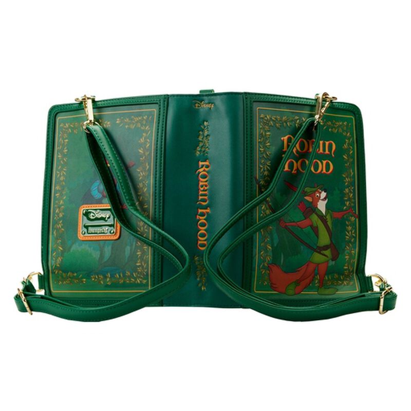 Loungefly Disney Robin Hood Book Convertible Crossbody Bag