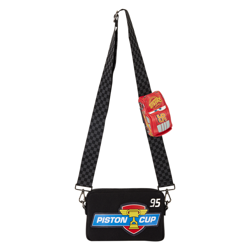 Loungefly Disney Pixar Cars 20th Anniversary Piston Cup Sling Crossbody Bag