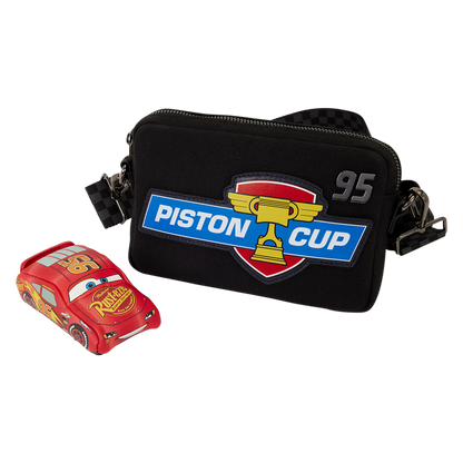 Loungefly Disney Pixar Cars 20th Anniversary Piston Cup Sling Crossbody Bag
