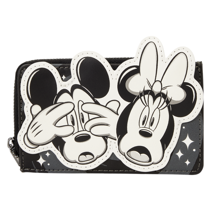 Loungefly Disney Mickey & Minnie Mouse Ghost Zip-Around Card Holder