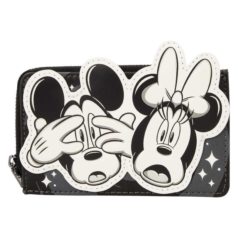 Loungefly Disney Mickey & Minnie Mouse Ghost Zip-Around Card Holder