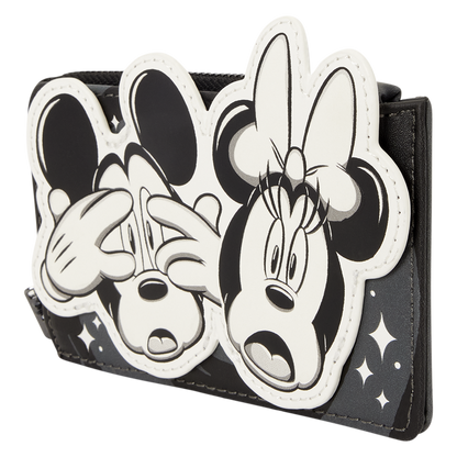 Loungefly Disney Mickey & Minnie Mouse Ghost Zip-Around Card Holder