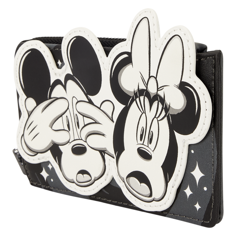 Loungefly Disney Mickey & Minnie Mouse Ghost Zip-Around Card Holder