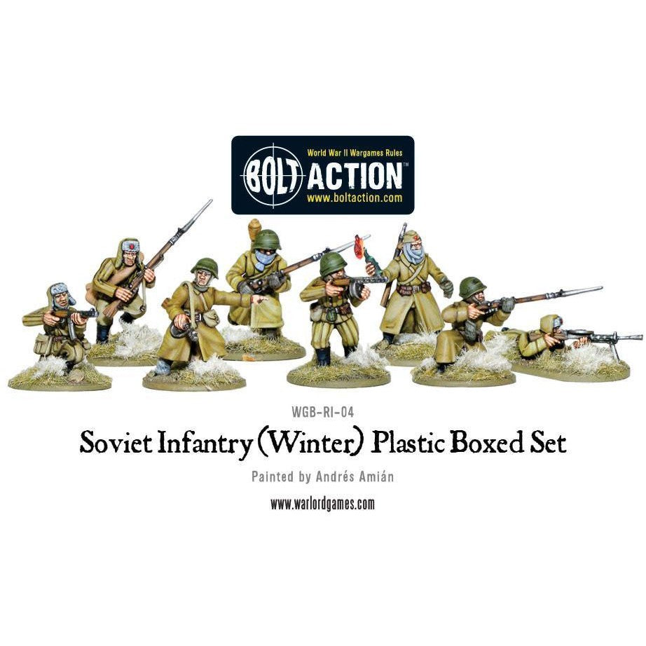 Bolt Action Soviet Winter Infantry 40-Figure Plastic Box Set