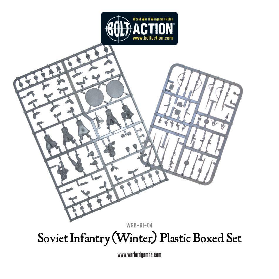 Bolt Action Soviet Winter Infantry 40-Figure Plastic Box Set
