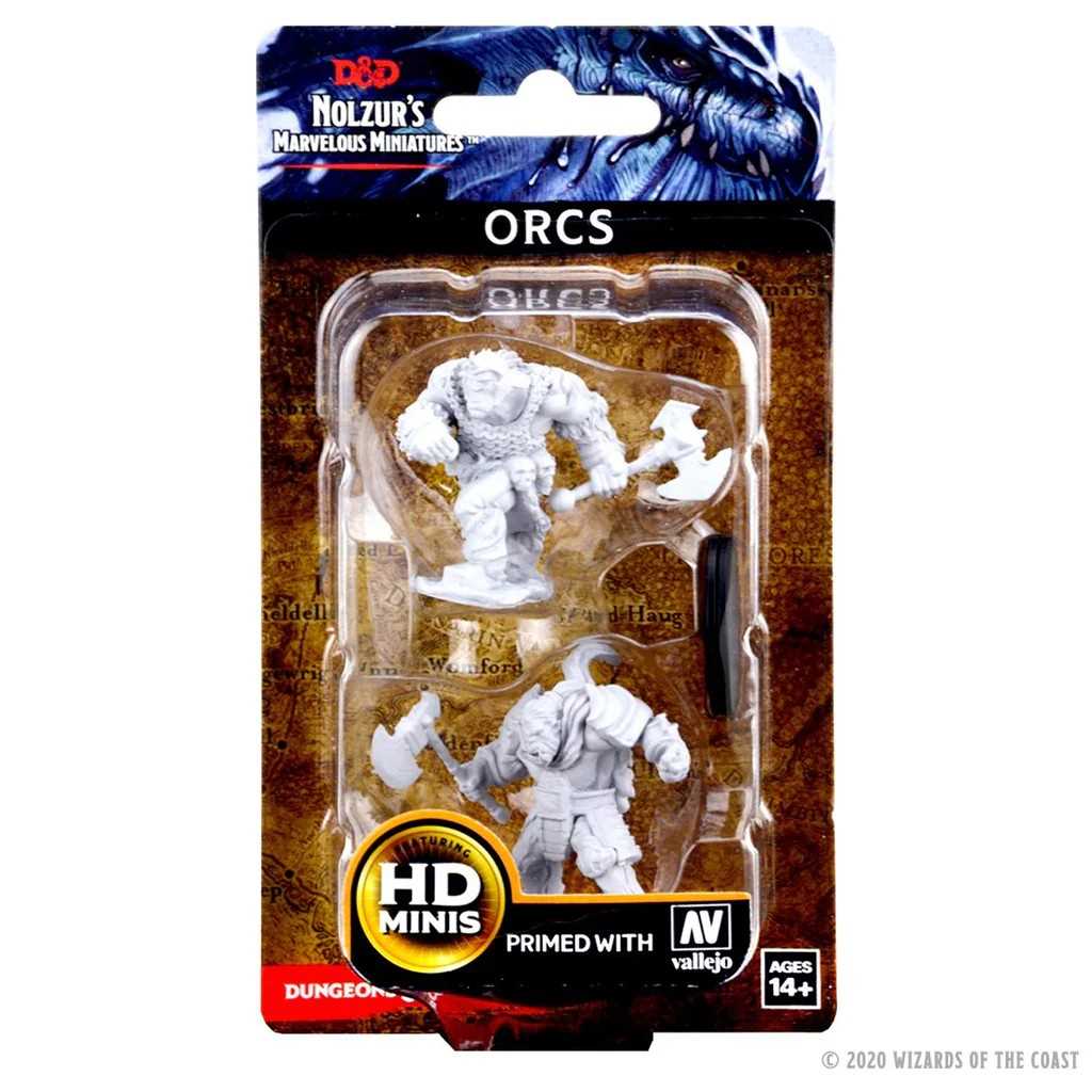Dungeons & Dragons Nolzur’s Marvelous Unpainted Orcs Miniatures
