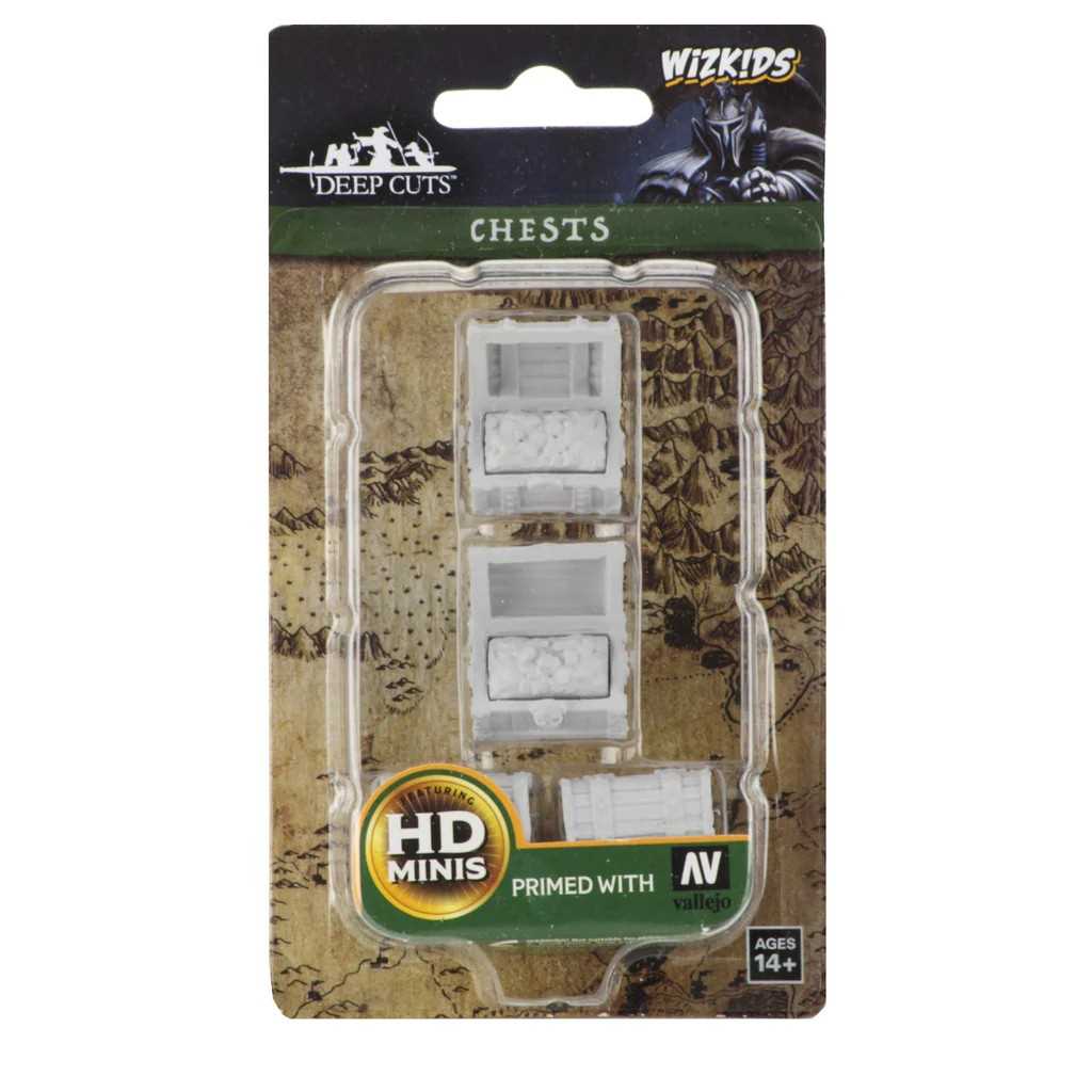 WizKids Deep Cuts Unpainted Miniatures: Chests