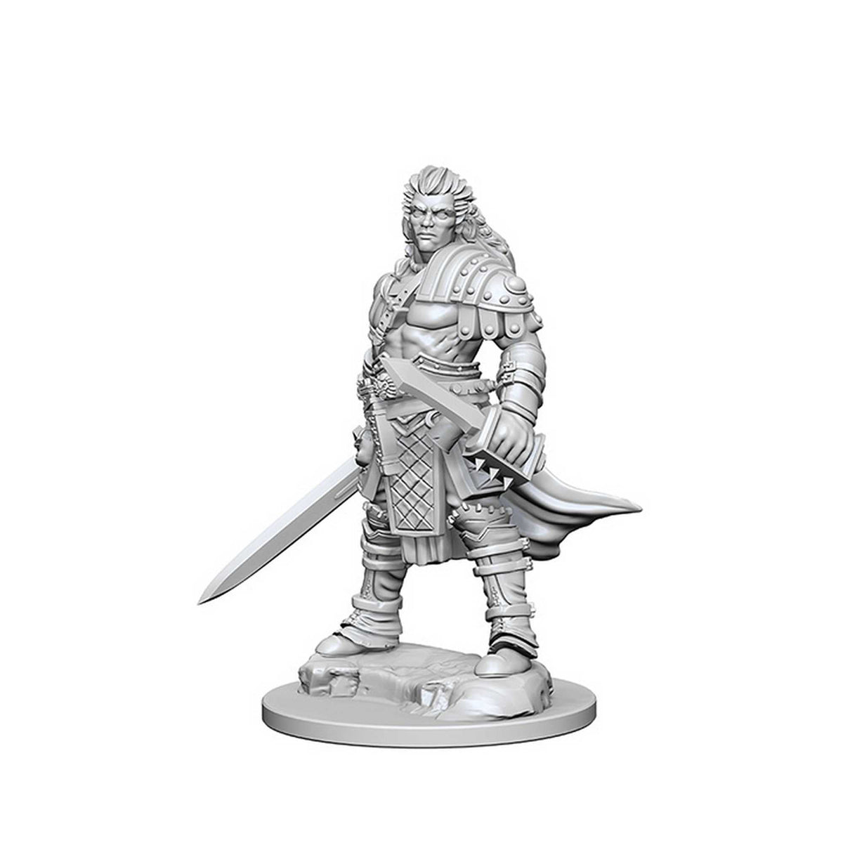 Pathfinder Battles Deep Cuts Unpainted Human Male Fighter