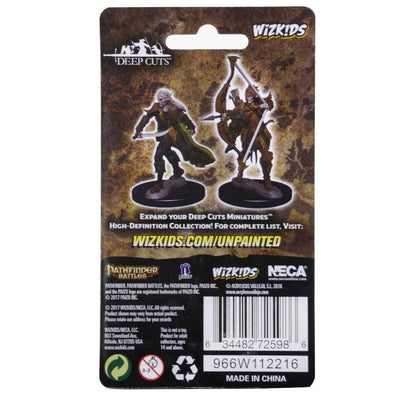 Pathfinder Deep Cuts Unpainted Miniatures: Elf Male Fighter