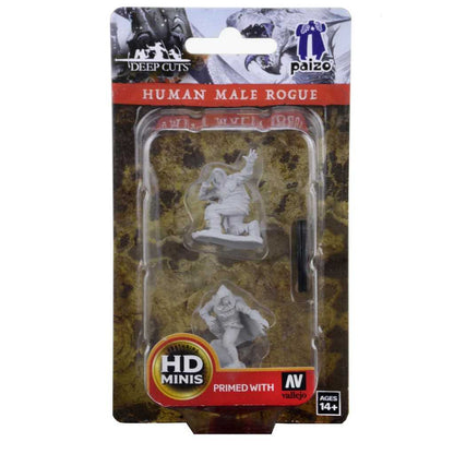 Pathfinder Deep Cuts Unpainted Human Male Rogue Miniatures