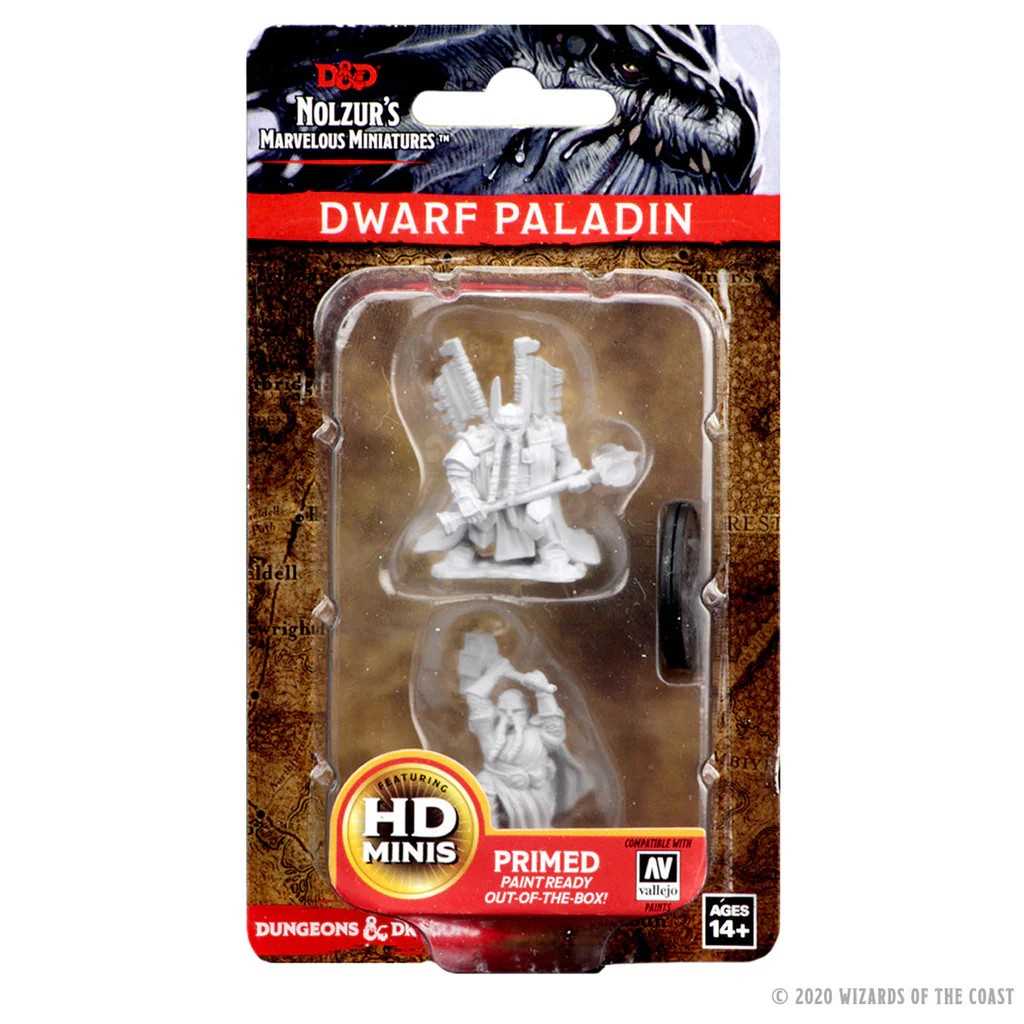 D&D Nolzur’s Marvelous Miniatures: Dwarf Male Paladin