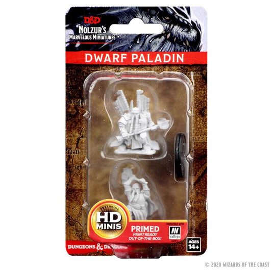 D&D Nolzur’s Marvelous Miniatures: Dwarf Male Paladin