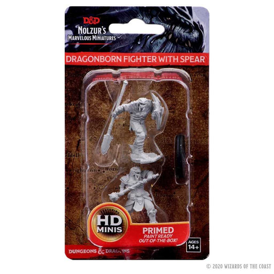 D&D Nolzur’s Marvelous Miniatures: Dragonborn Male Fighter with Spear