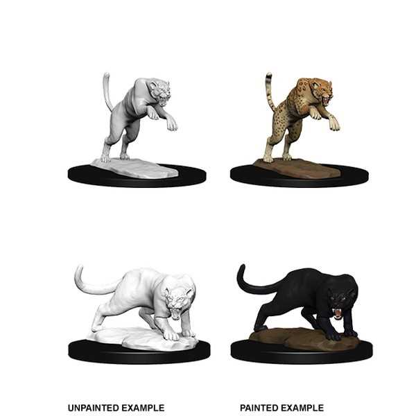 D&D Nolzur's Marvelous Miniatures Panther & Leopard