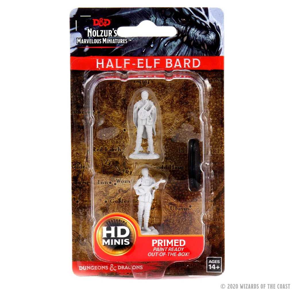 Dungeons & Dragons Female Half-Elf Bard Unpainted Miniatures