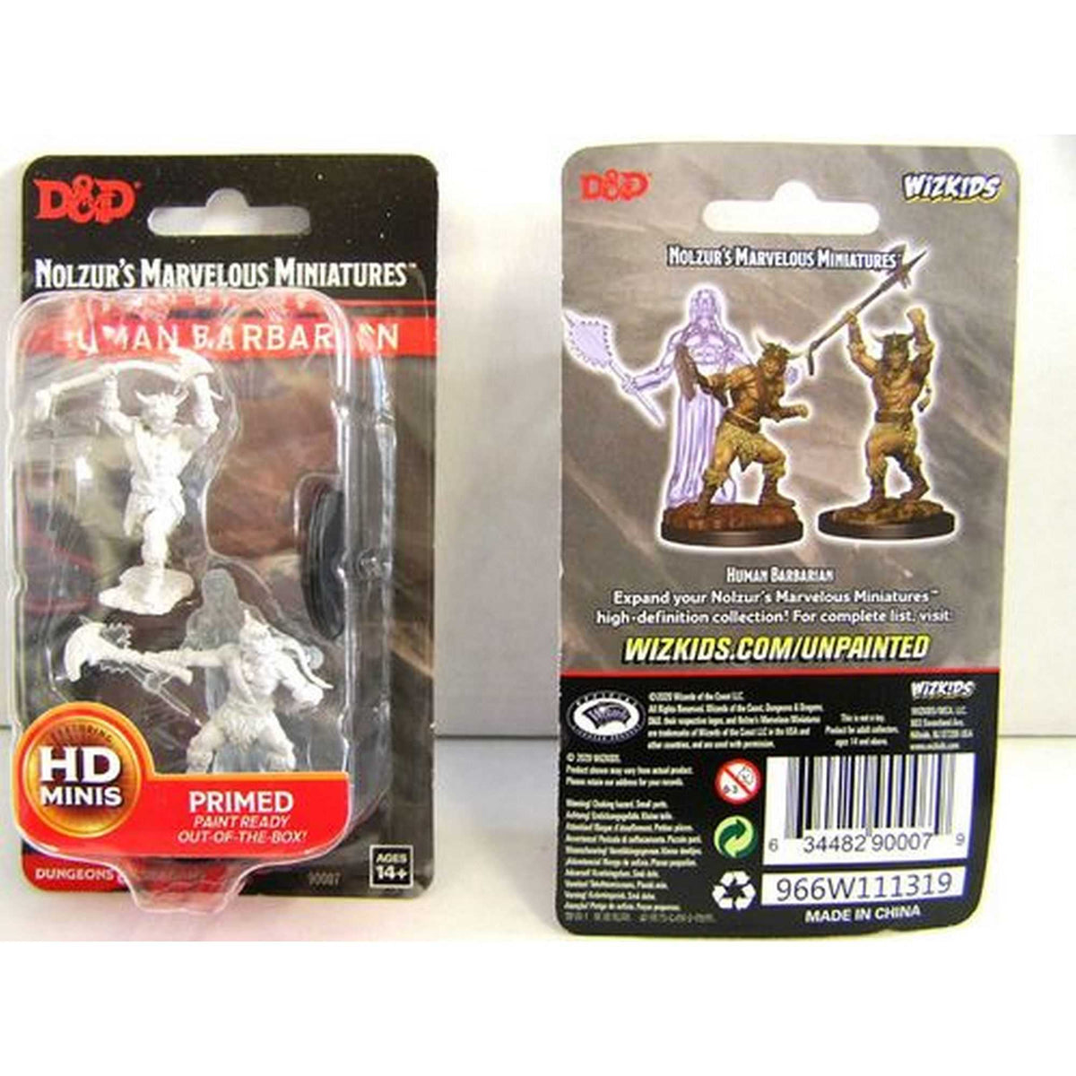 D&D Nolzur's Marvelous Miniatures Male Human Barbarian