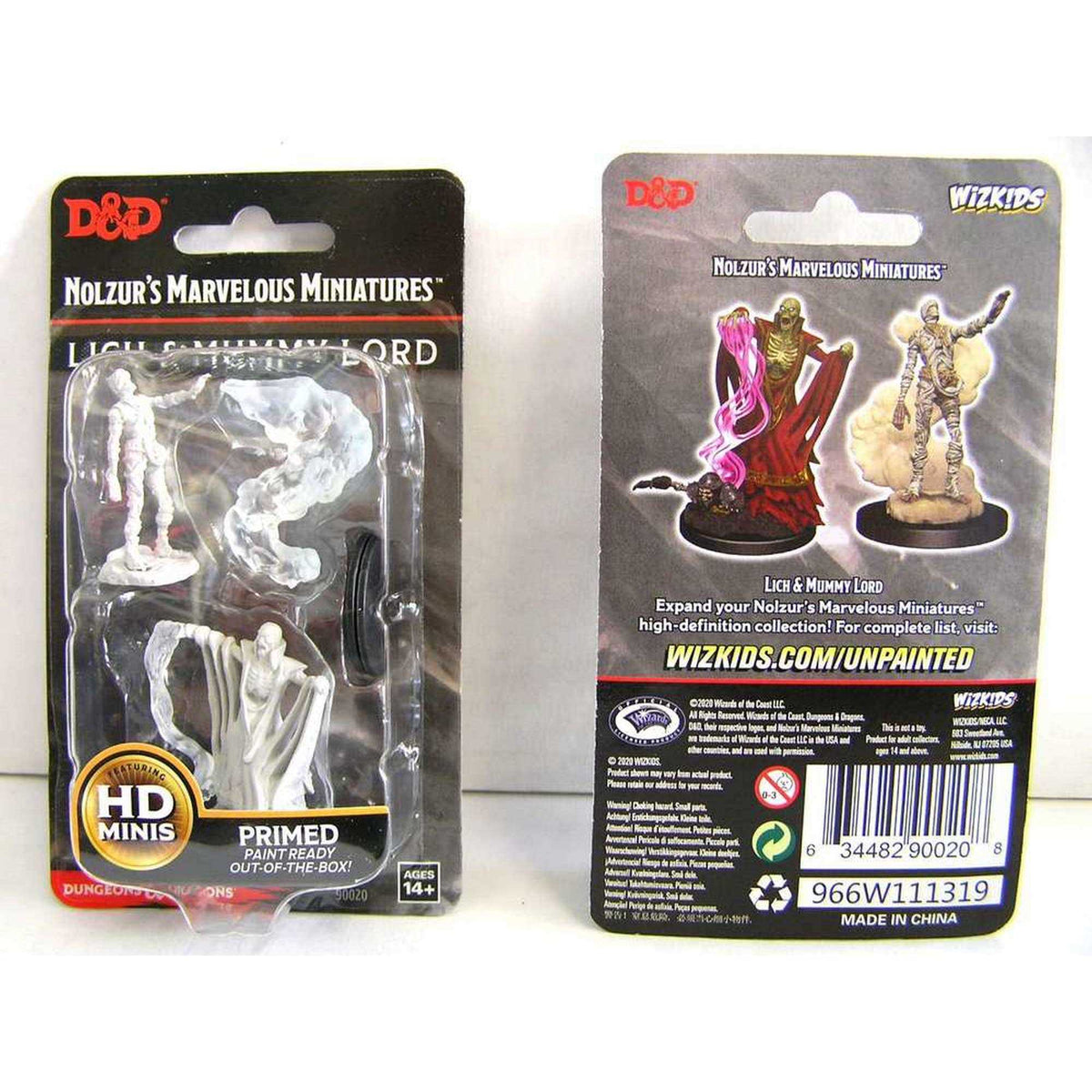 D&D Nolzur's Marvelous Miniatures Lich & Mummy Lord