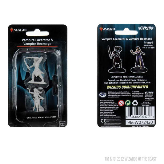 Magic: The Gathering Unpainted Miniatures – Vampire Lacerator & Vampire Hexmage