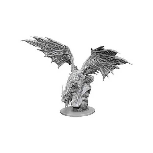 Pathfinder Battles Deep Cuts Silver Dragon Unpainted Miniature