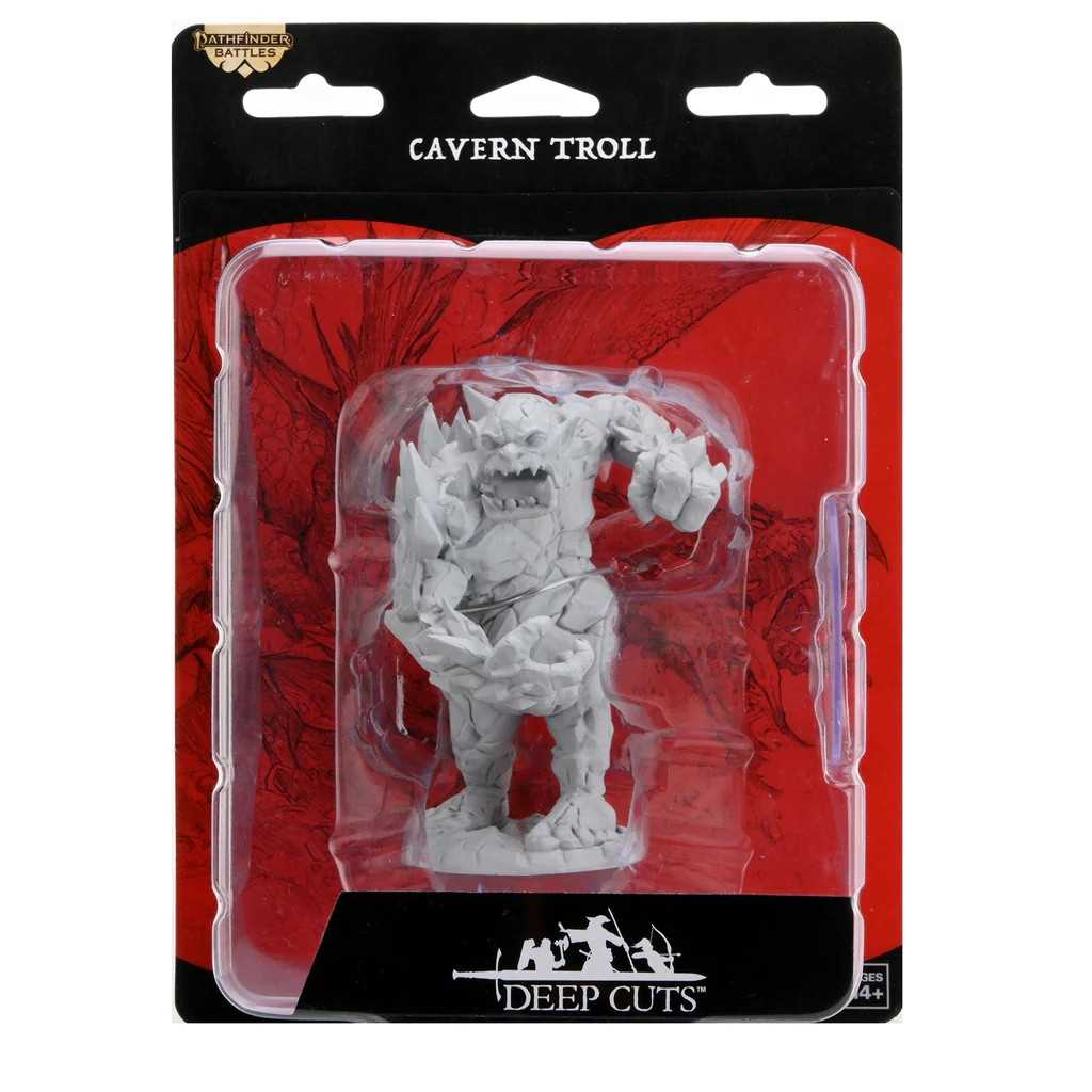 Pathfinder Battles Deep Cuts: Cavern Troll Unpainted Miniature