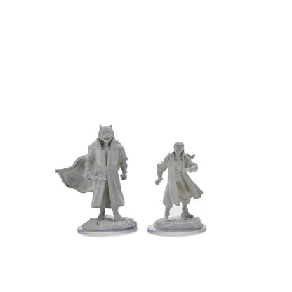 Critical Role Male Human Sorcerer Merchant & Tiger Demon Unpainted Miniatures
