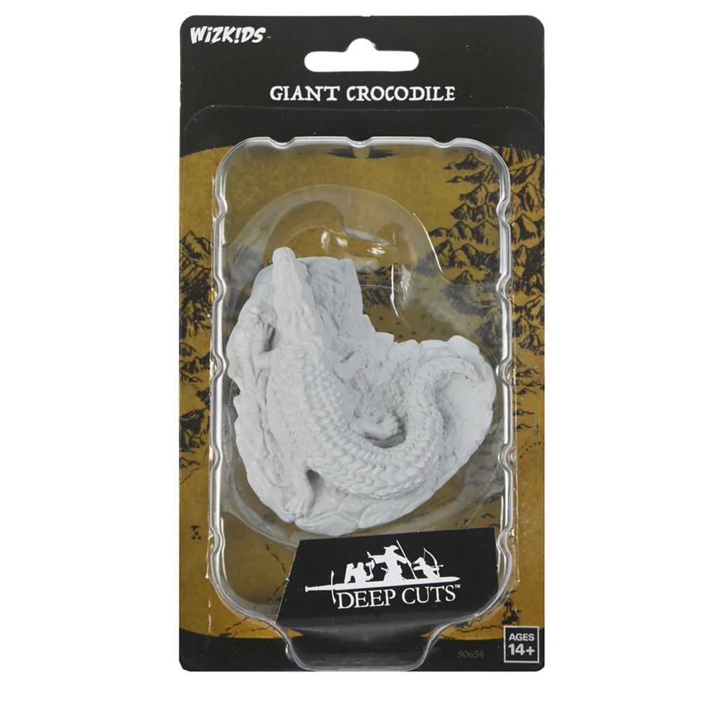 WizKids Deep Cuts Giant Crocodile Unpainted Miniature