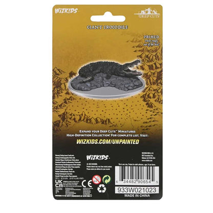 WizKids Deep Cuts Giant Crocodile Unpainted Miniature