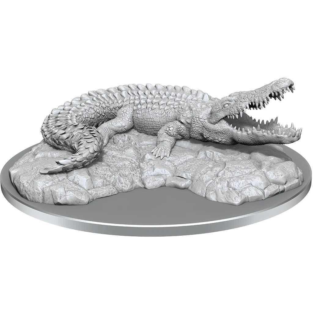 WizKids Deep Cuts Giant Crocodile Unpainted Miniature