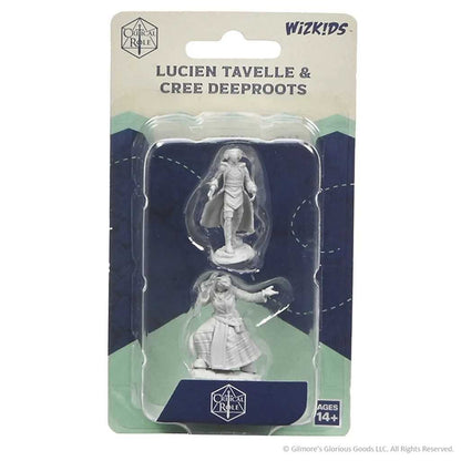 Critical Role Unpainted Miniatures: Lucien Tavelle & Cree Deeproots